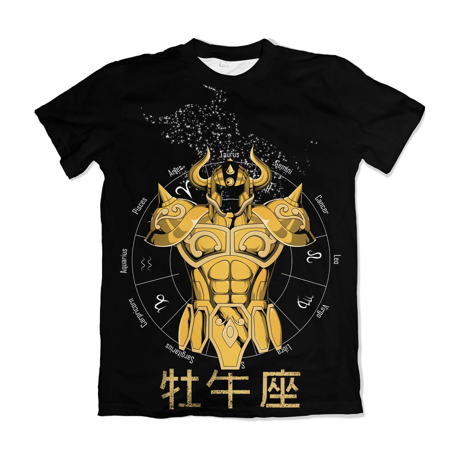 Camiseta Cavaleiros Do Zodiaco Armadura Tauro – Dry-Fit Premium Unissex | Swit Store