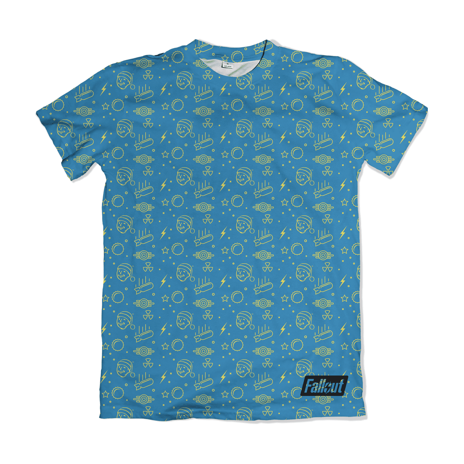 Camisa Fallout - Pattern Atomic Azul