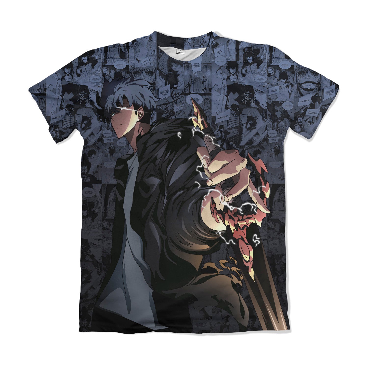 Camiseta Solo Leveling Sung Jinwoo Exclusiva – Dry-Fit Premium Unissex | Swit Store