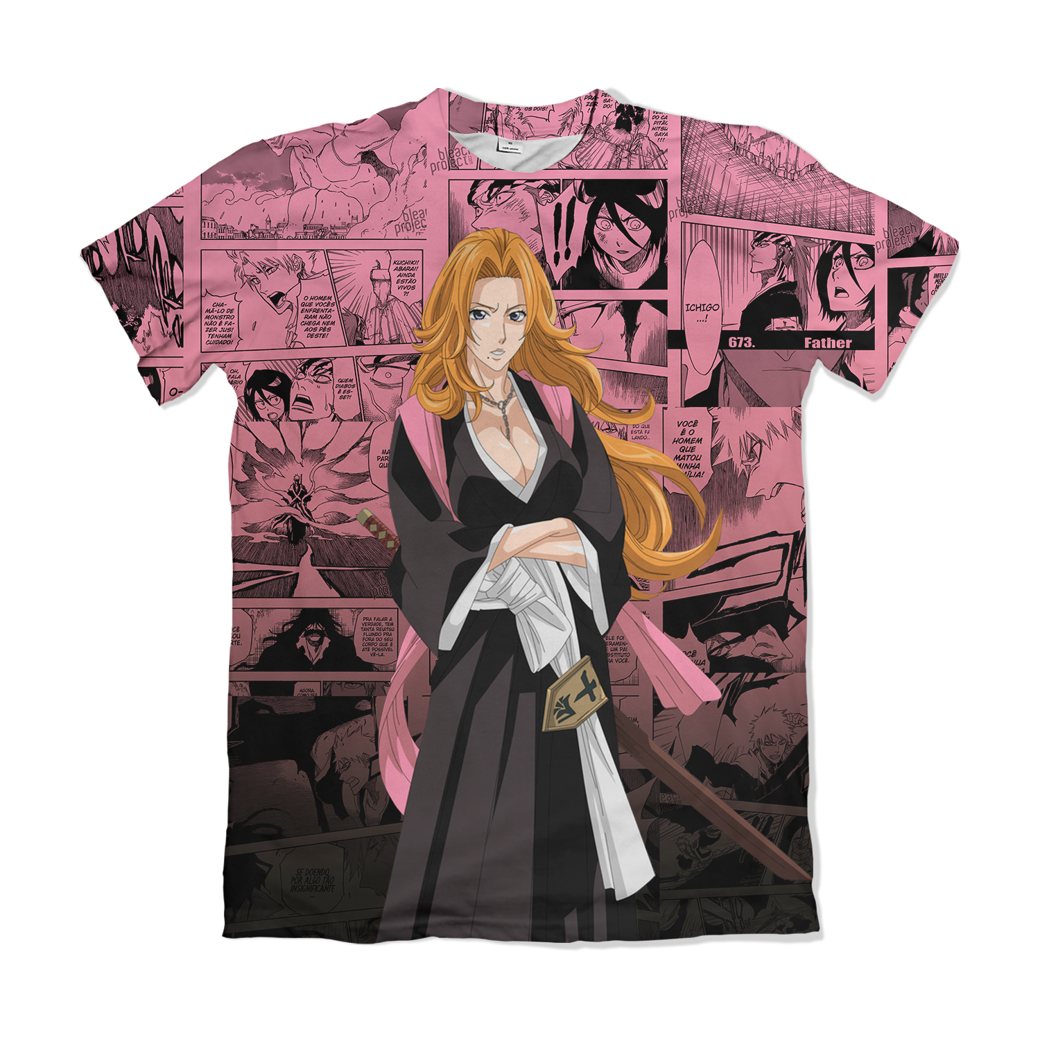 Camiseta Bleach Tenente Matsumoto Rangiku – Dry-Fit Premium Unissex | Swit Store