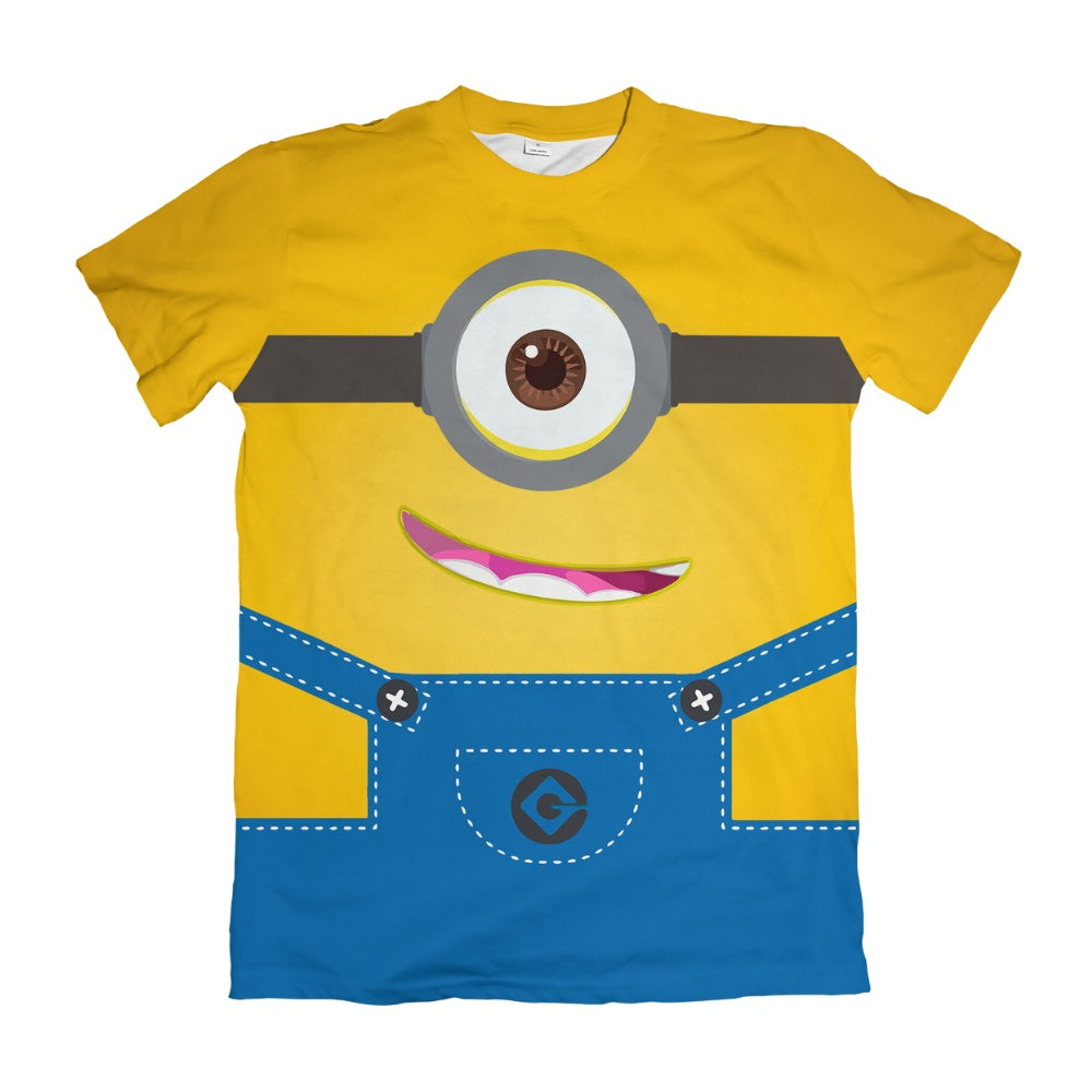 Camiseta Estampada Camisa Minions - Minions Uniforme – Dry-Fit Confortável Unissex