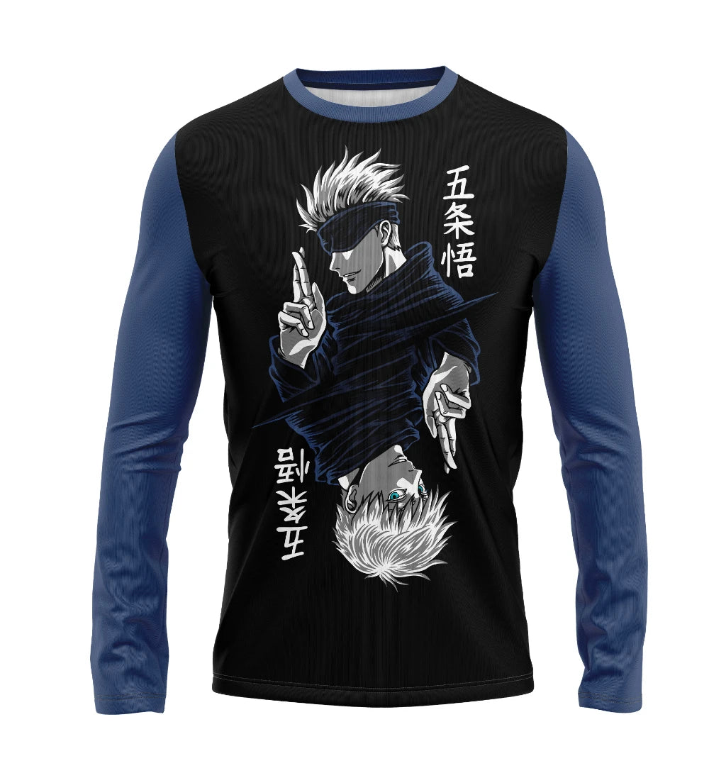 Camiseta Manga Longa Jujutsu Kaisen Gojou – Dry-Fit Premium Unissex | Swit Store