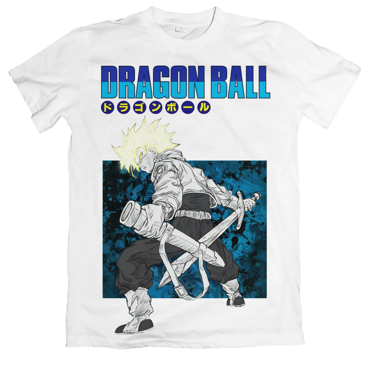 Camiseta Dragon Ball Trunks do Futuro AZUL Dry-Fit Premium Unissex