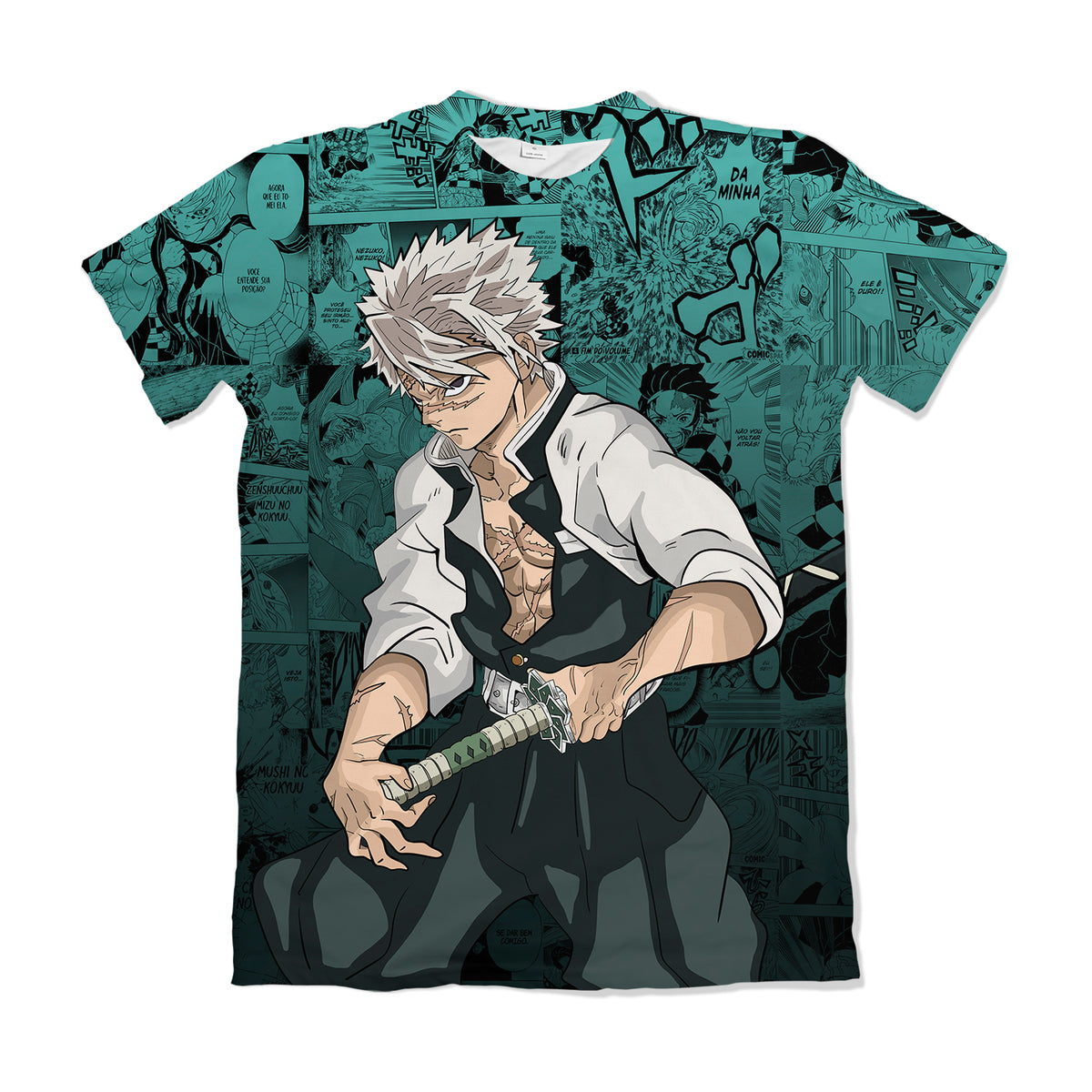 Camiseta Demon Slayer Sanemi 1 Dry-Fit Premium Unissex