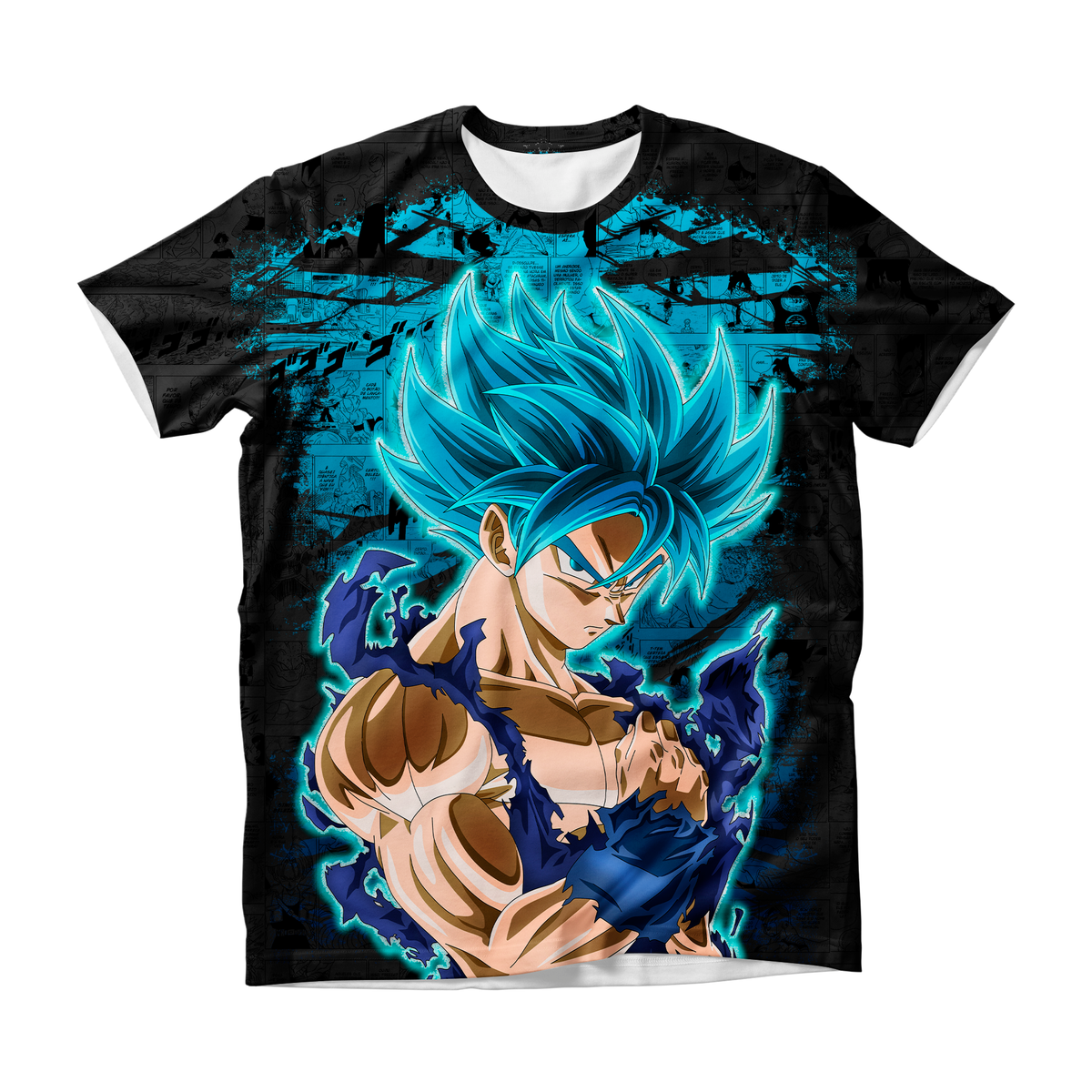 Camiseta Dragon Ball Goku SSJ Blue Dry-Fit Premium Unissex