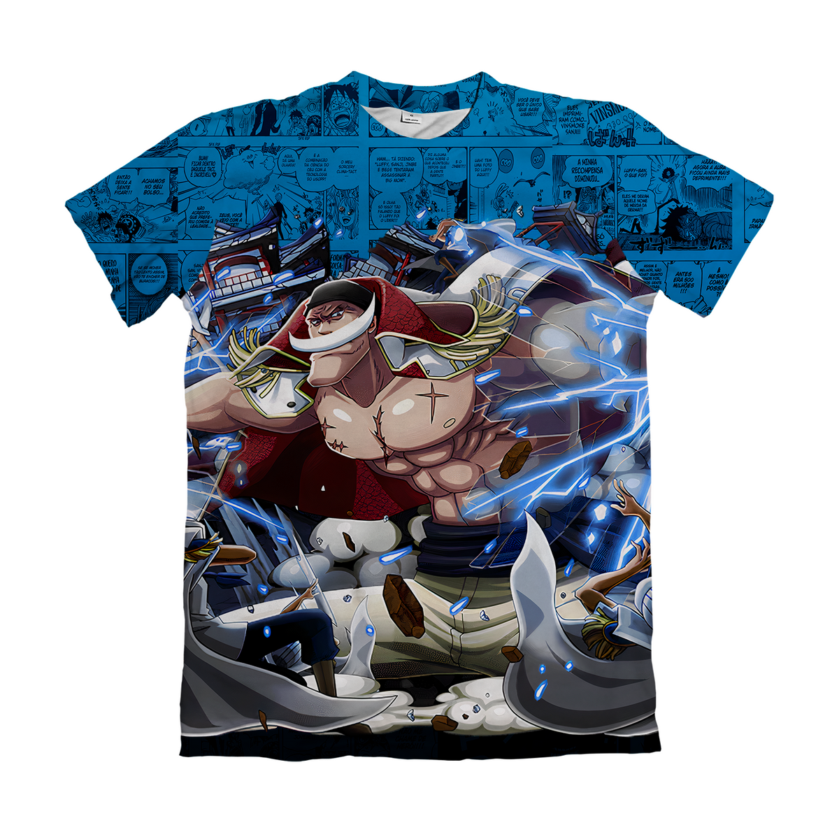 Camiseta One Piece Barba Branca Whitebeard Dry-Fit Premium Unissex