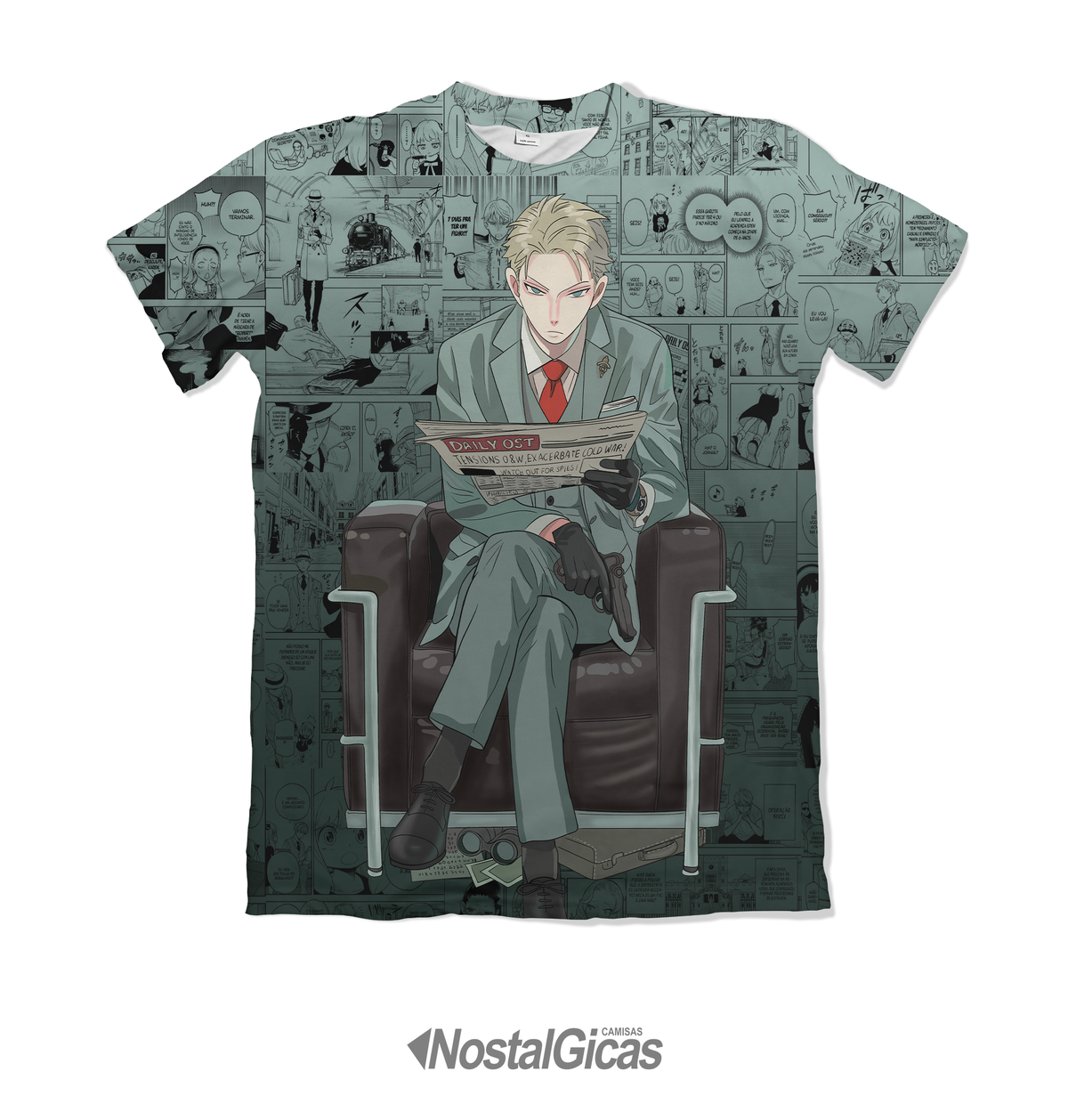 Camiseta Spy x Family Loid Forger Dry-Fit Premium Unissex