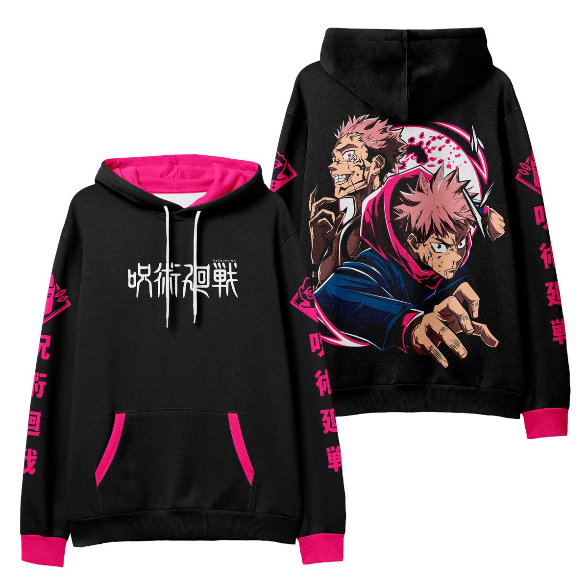 Moletom Jujutsu Kaisen Itadori e Sukuna Premium Unissex