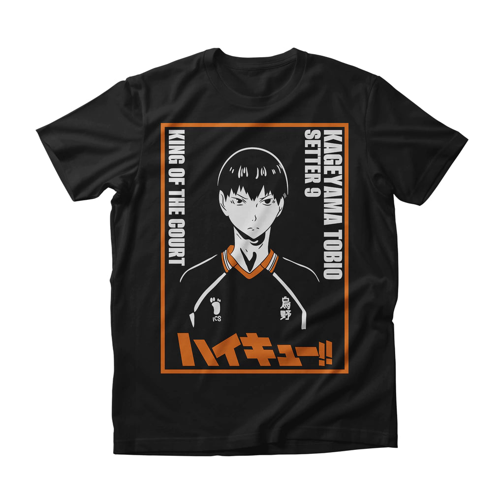 Camiseta Haikyuu Kageyama Tobio King of the Court Dry-Fit Premium Unissex