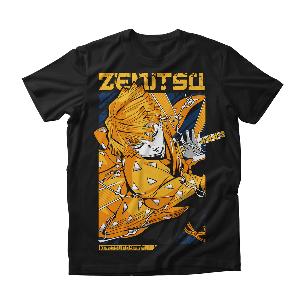 Camiseta Demon Slayer Zenitsu Agatsuma Thunder Breathing Dry-Fit Premium Unissex