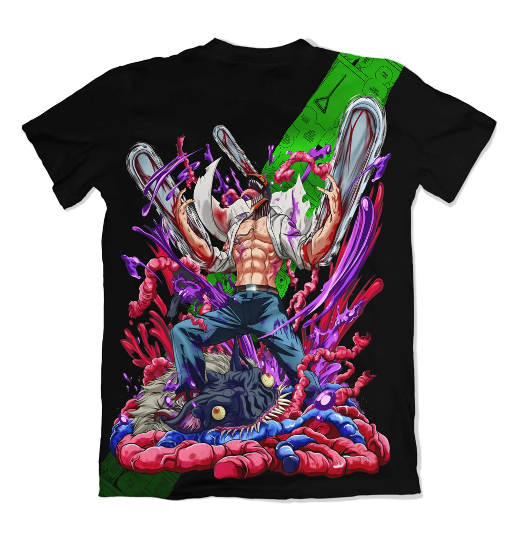 Camiseta Chainsaw Man Denji Dry-Fit Premium Unissex