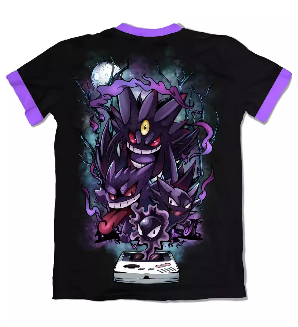 Camiseta Pokémon Gengar Textura Dry-Fit Premium Unissex