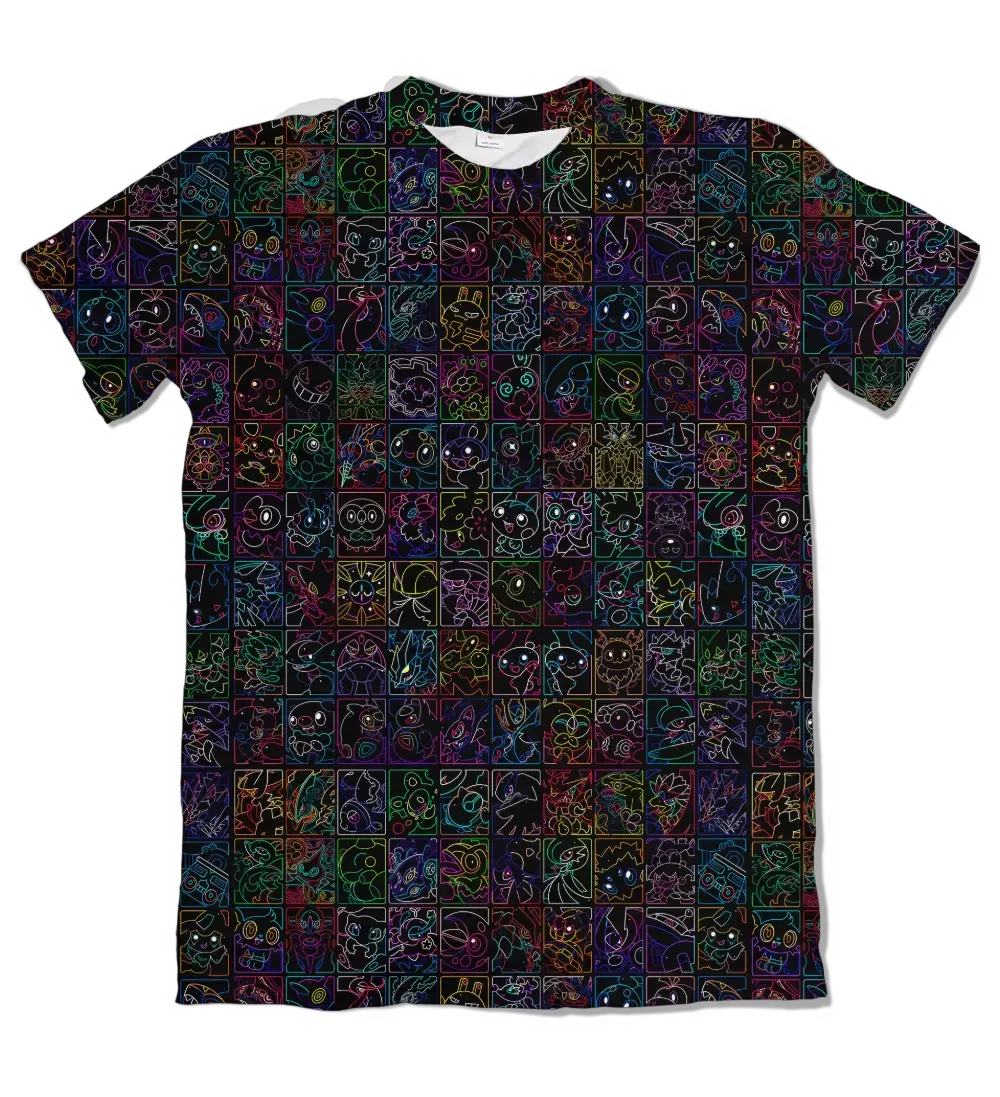 Camiseta Pokémon Neon Monsters Dry-Fit Premium Unissex