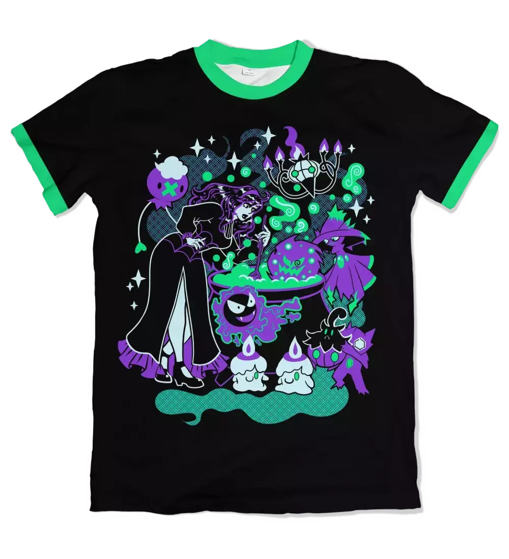 Camiseta Pokémon Bruxa e Os Fantasmas Dry-Fit Premium Unissex