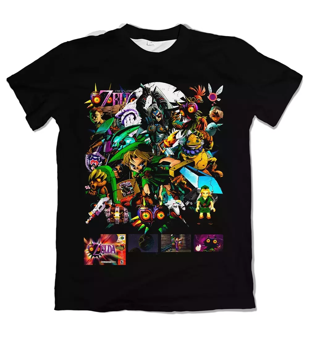 Camiseta Retrô Majora's Mask Dry-Fit Premium Unissex