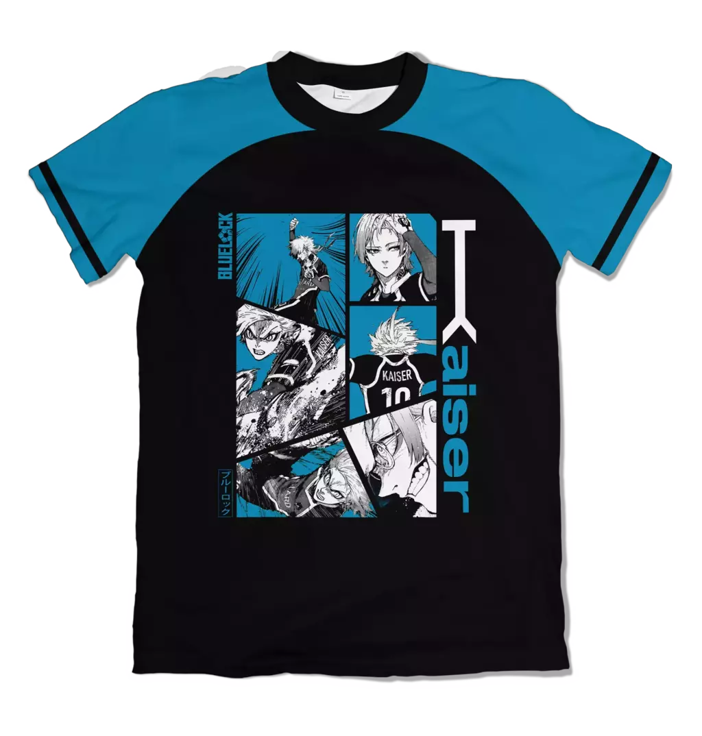 Camiseta Blue Lock EGO Kaiser Dry-Fit Premium Unissex