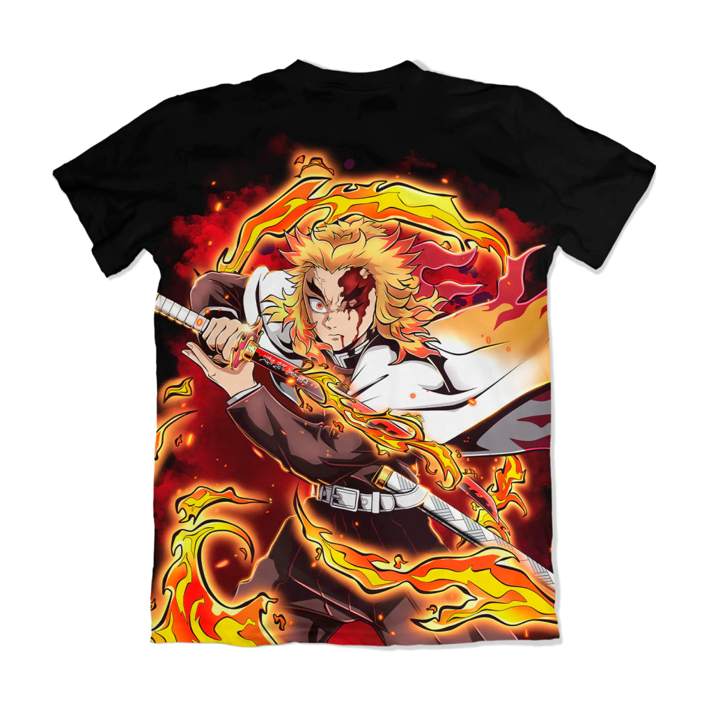 Camiseta Demon Slayer Rengoku Kyojuro Dry-Fit Premium Unissex