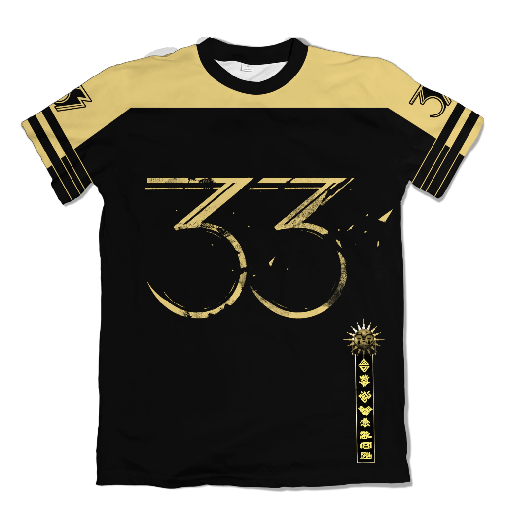Camiseta Uniformes Uniforme RetroMesh EXPEDITION 33 Dry-Fit Premium Unissex