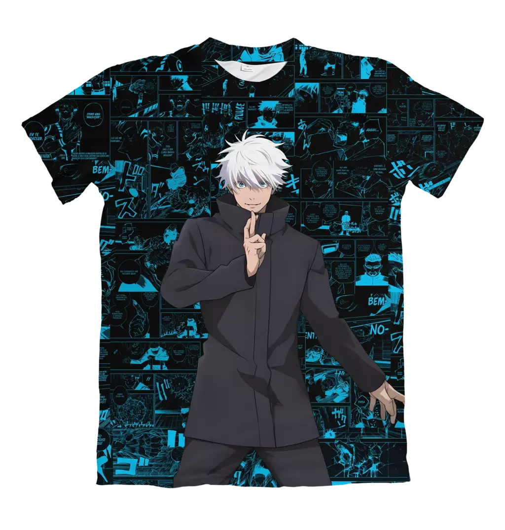 Camiseta Jujutsu Kaisen Mangá- Satoru Gojo Dry-Fit Premium Unissex