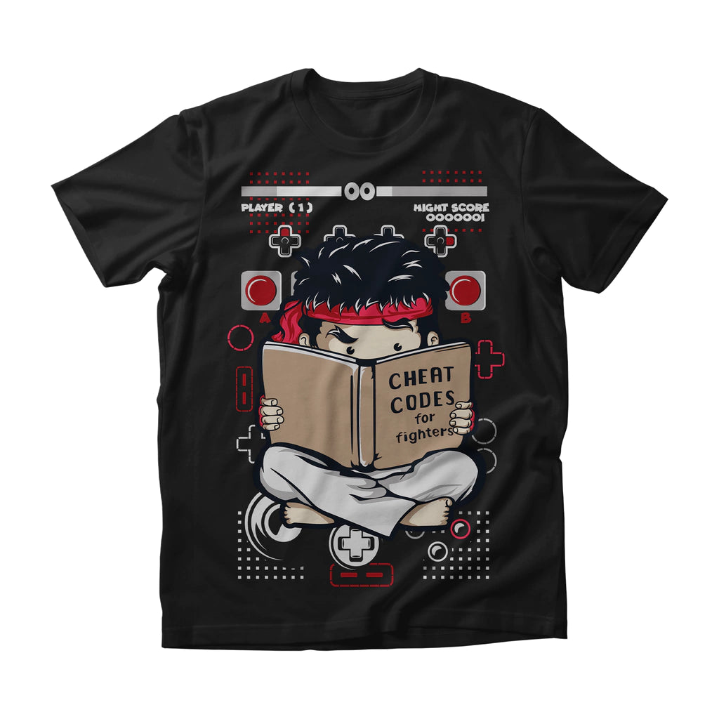 Camiseta Street Fighter Cheat Codes Dry-Fit Premium Unissex