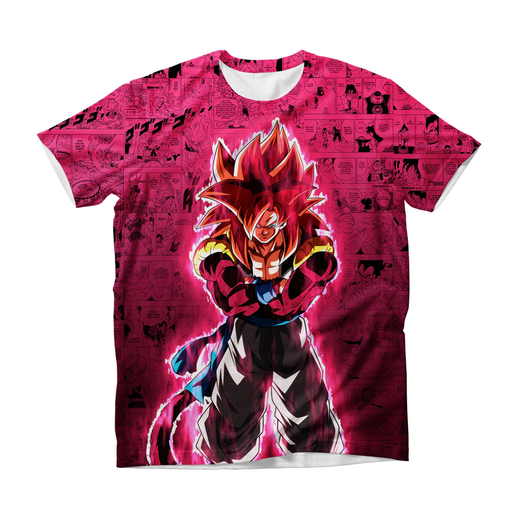 Camiseta Dragon Ball Fusion Super Guerreiro 4 GT Dry-Fit Premium Unissex
