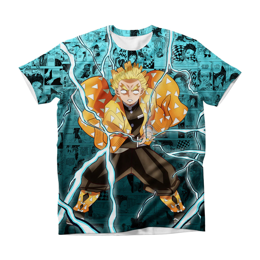 Camiseta Demon Slayer Zenitsu Agatsuma Dry-Fit Premium Unissex