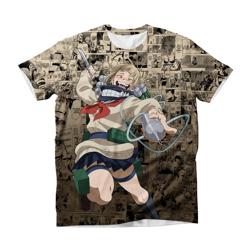 Camiseta My Hero Academia Himiko Toga Blood Lover Dry-Fit Premium Unissex