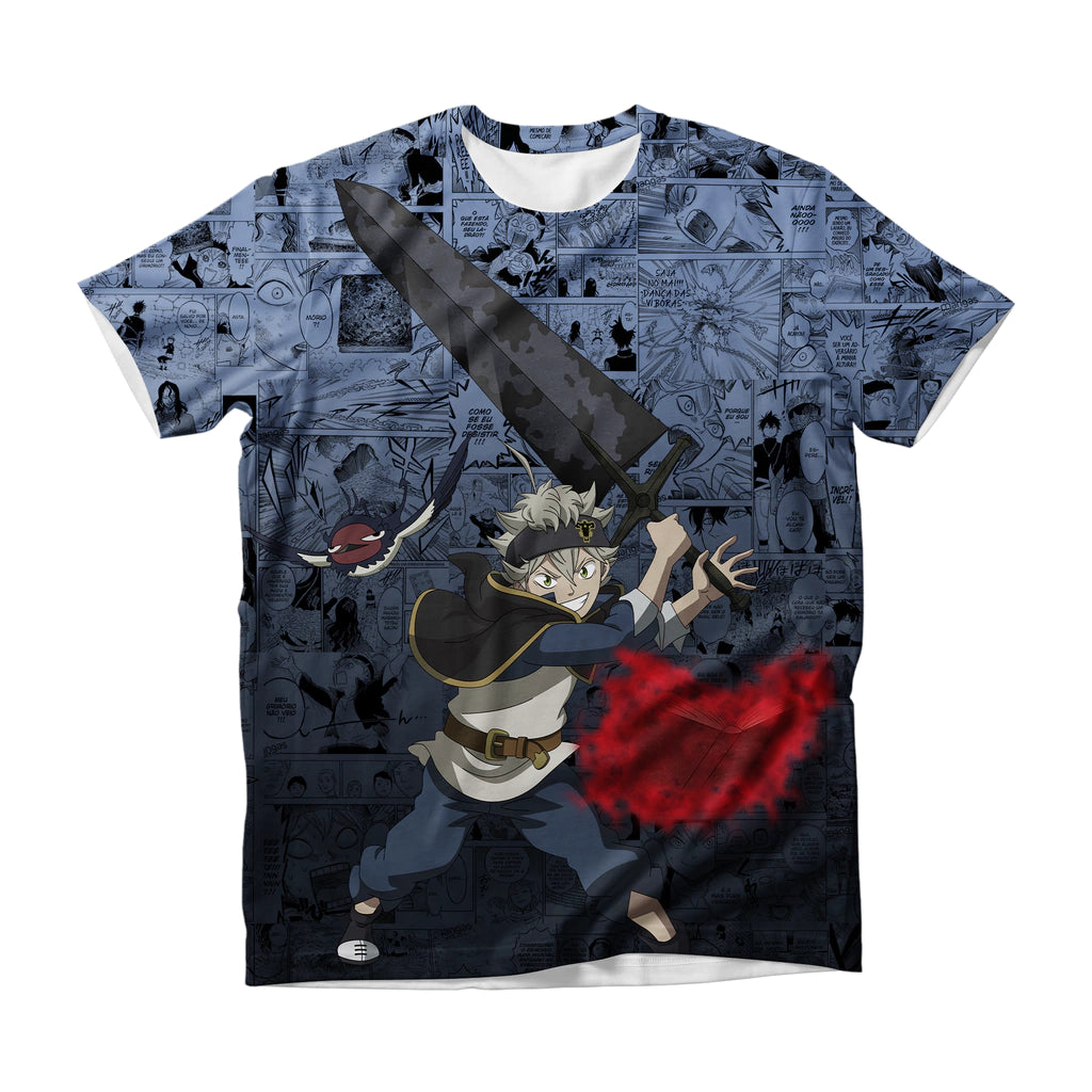 Camiseta Black Clover Asta e Secre Swallowtail Dry-Fit Premium Unissex