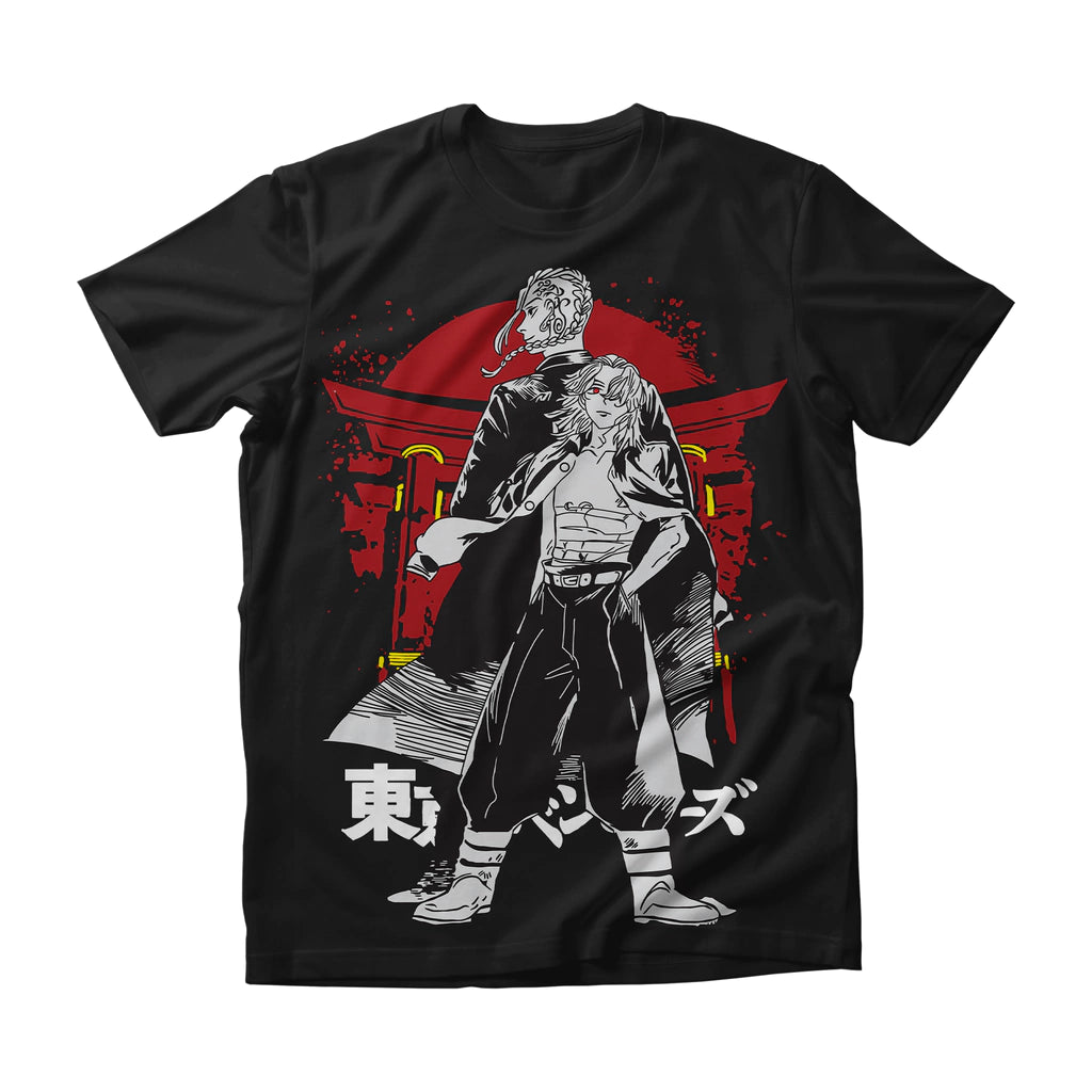 Camiseta Tokyo Revengers Mikey And Draken Temple Dry-Fit Premium Unissex