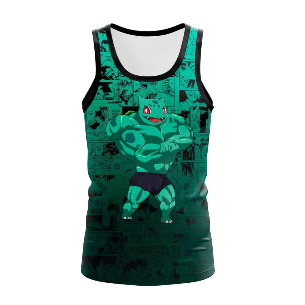 Regata Pokémon Bulbassauro Bombado Dry-Fit Premium Unissex