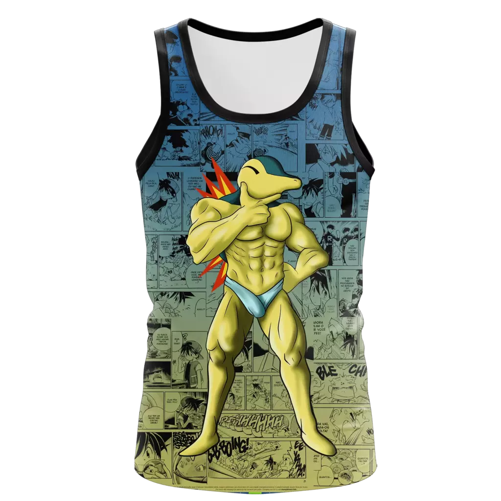 Regata Pokémon Cyndaquil Bombado Dry-Fit Premium Unissex