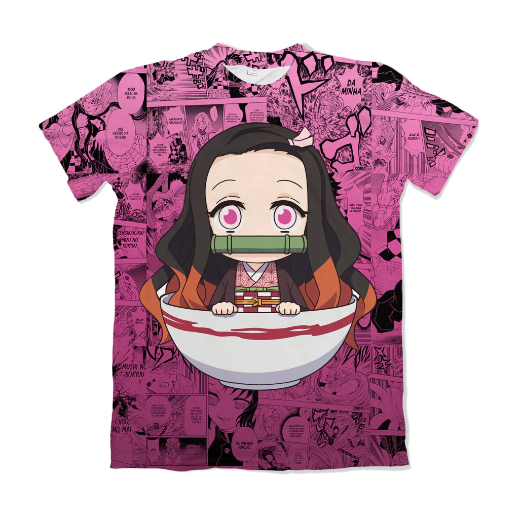 Camiseta Demon Slayer Nezuko 3 Dry-Fit Premium Unissex