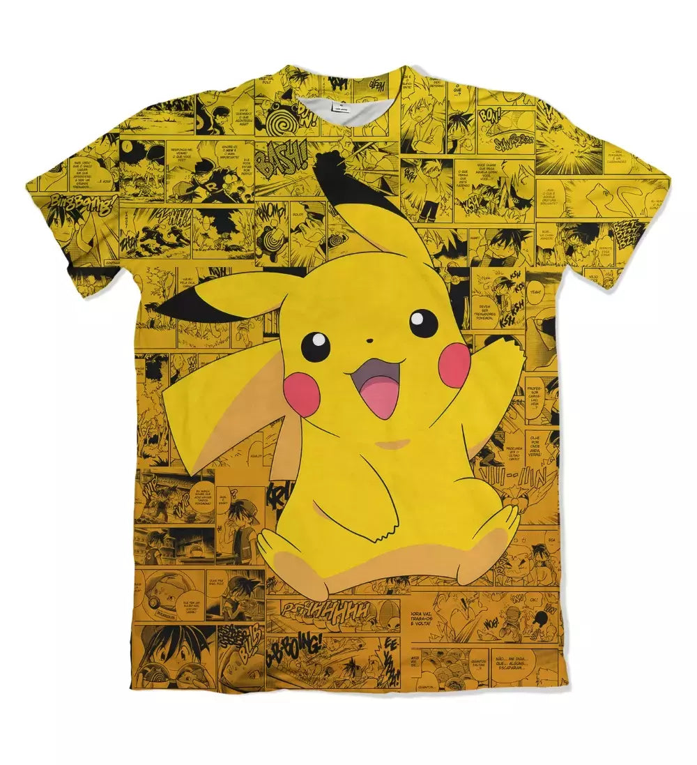 Camiseta Pokémon Pikachu Dry-Fit Premium Unissex
