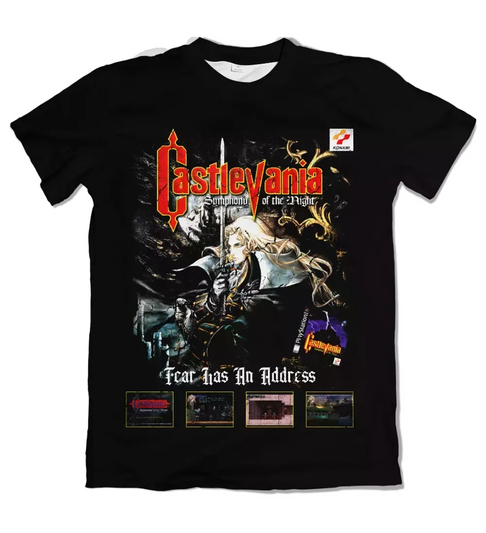 Camiseta Castlevania SOTN Dry-Fit Premium Unissex