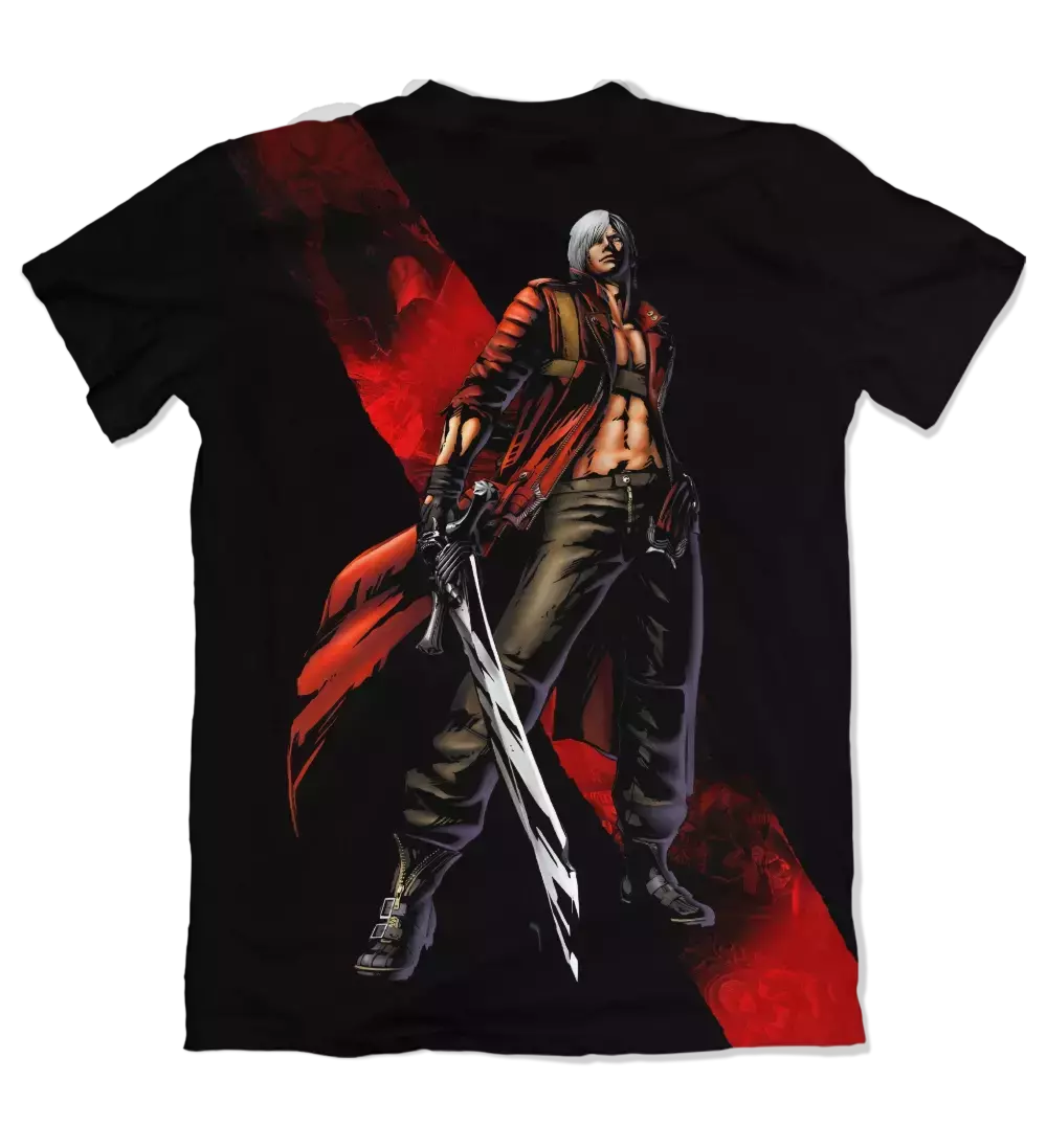 Camiseta Devil May Cry Dante Faixa Dry-Fit Premium Unissex