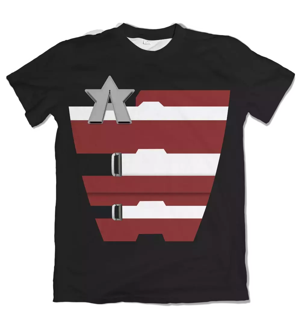 Camiseta Marvel Agente Americano Dry-Fit Premium Unissex