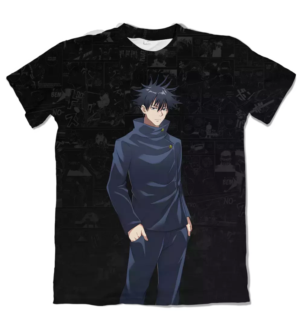 Camiseta Jujutsu Kaisen Mangá- Megumi Fushiguro Dry-Fit Premium Unissex