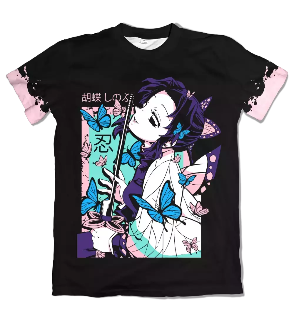 Camiseta Demon Slayer Shinobu 1 Dry-Fit Premium Unissex