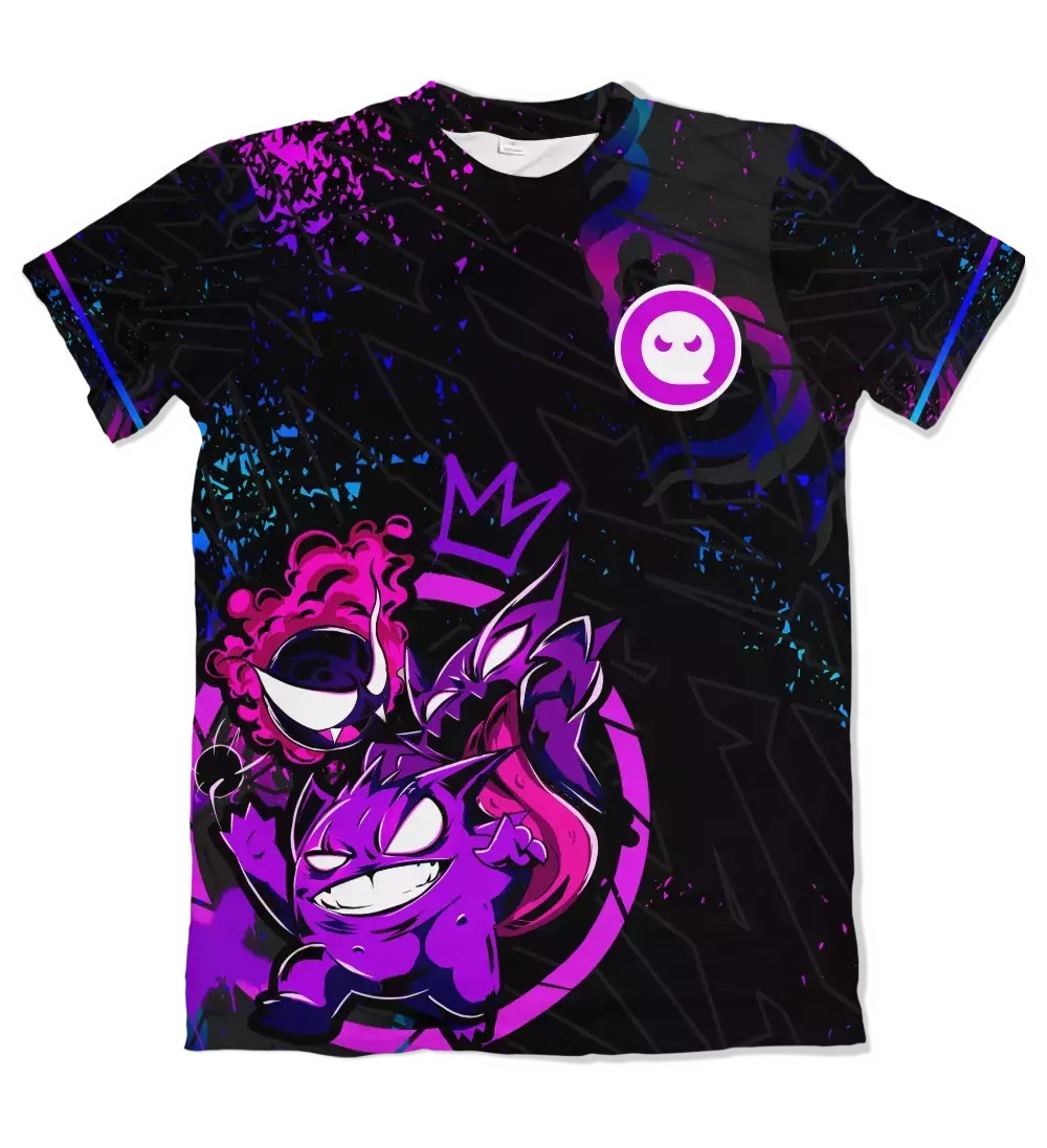 Camiseta Pokémon Uniforme Time Fantasma Dry-Fit Premium Unissex