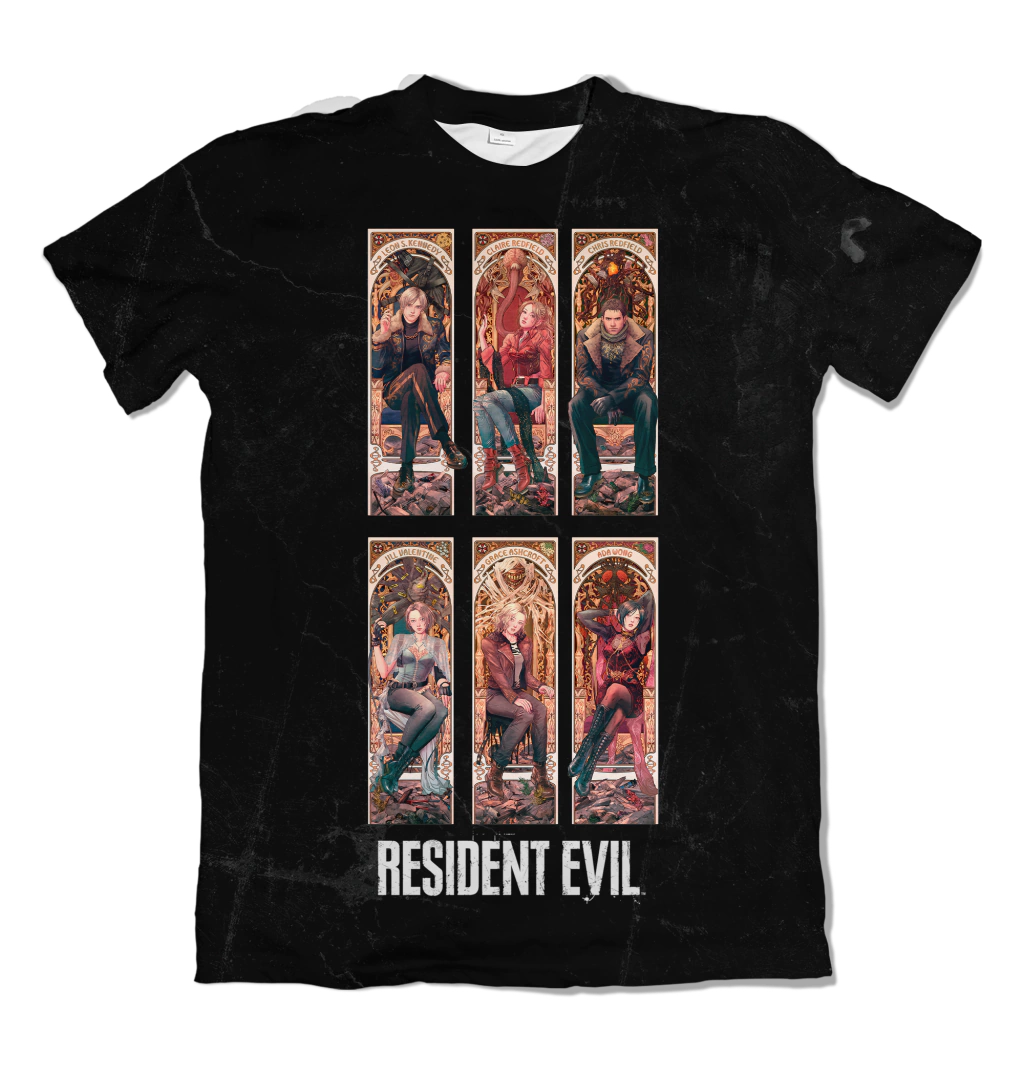 Camiseta Resident Evil Edição Especial Aniversário 30 Anos Dry-Fit Premium Unissex