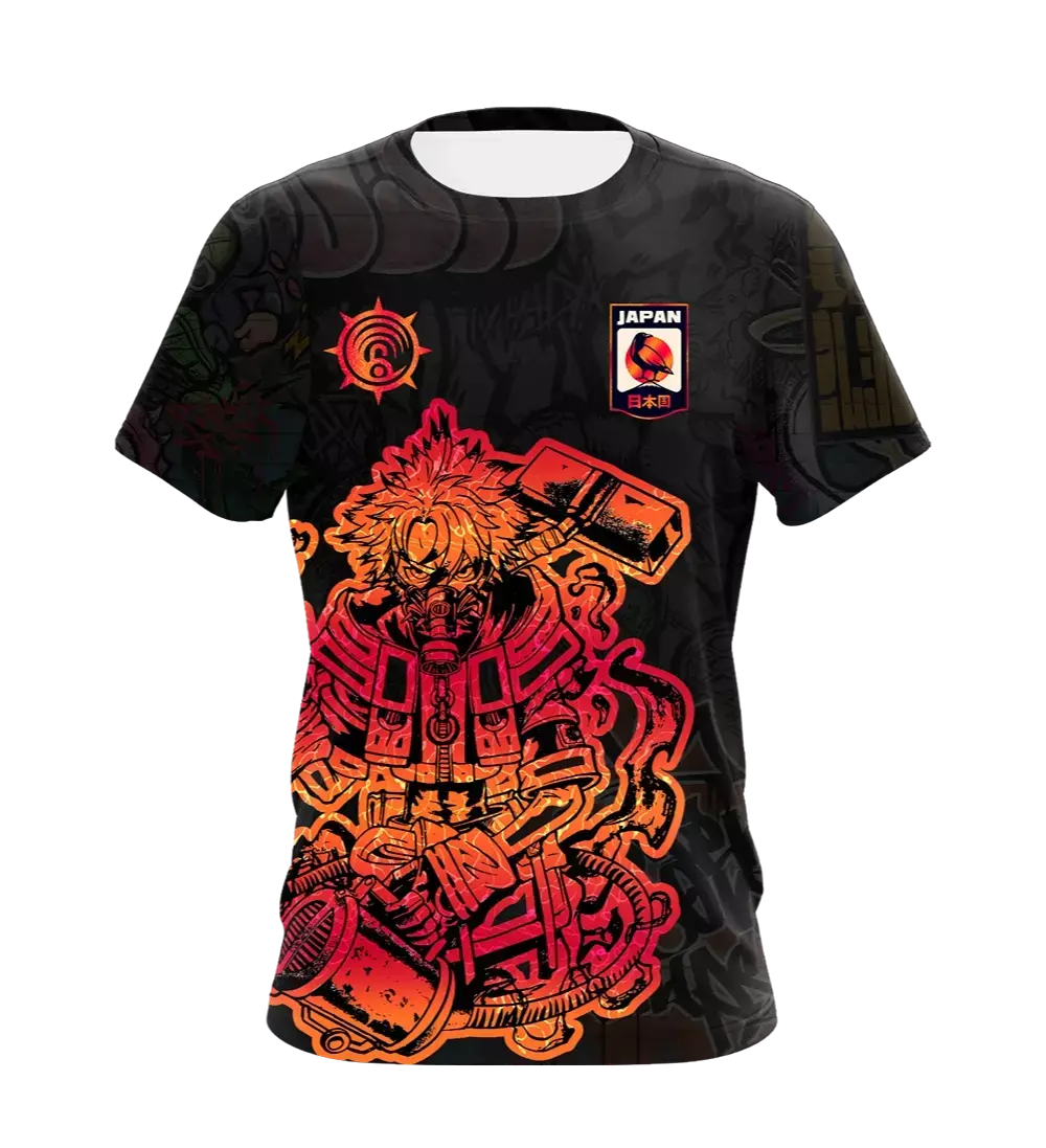 Camiseta Uniformes Uniforme Japão Especial Rudo Gachiakuta Dry-Fit Premium Unissex