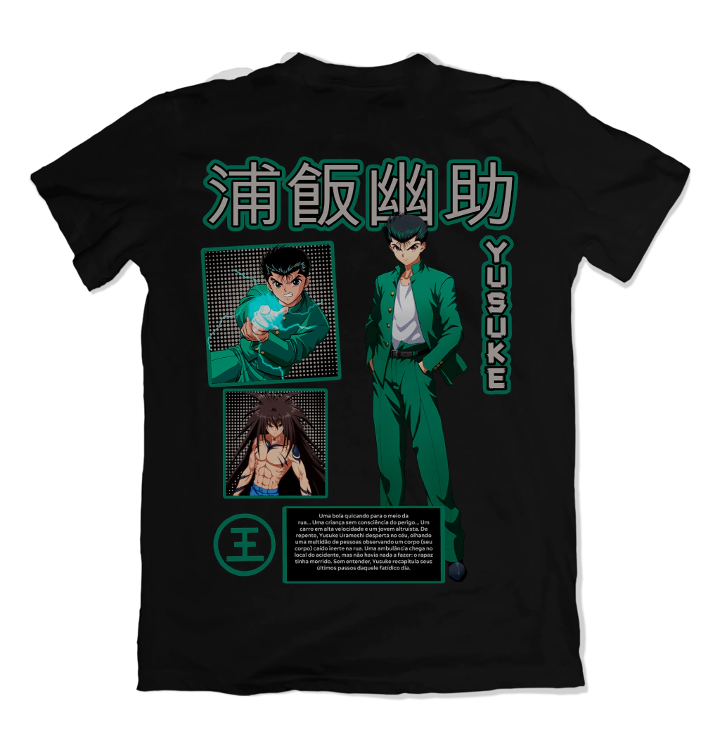 Camiseta Yu Yu Hakusho LEGADO Yusuke Dry-Fit Premium Unissex