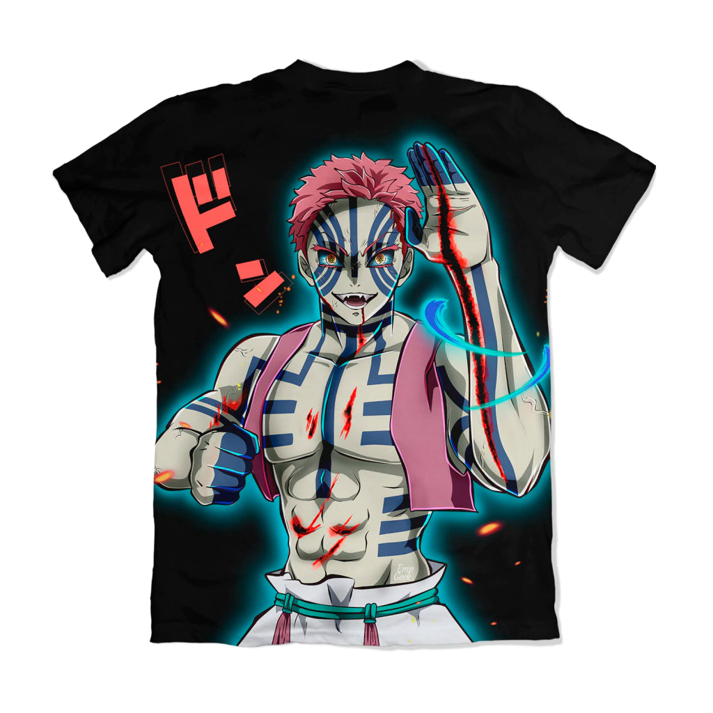 Camiseta Demon Slayer Akaza Dry-Fit Premium Unissex