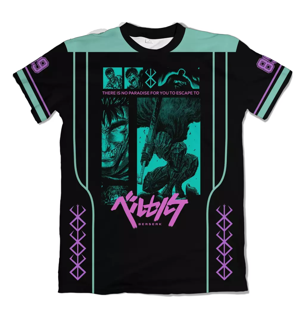 Camiseta Berserk RetroMesh Gutts Berserk Dry-Fit Premium Unissex