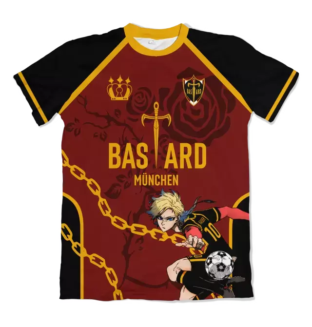 Camiseta Blue Lock Bastard Munchen Kaiser Especial Edition Dry-Fit Premium Unissex