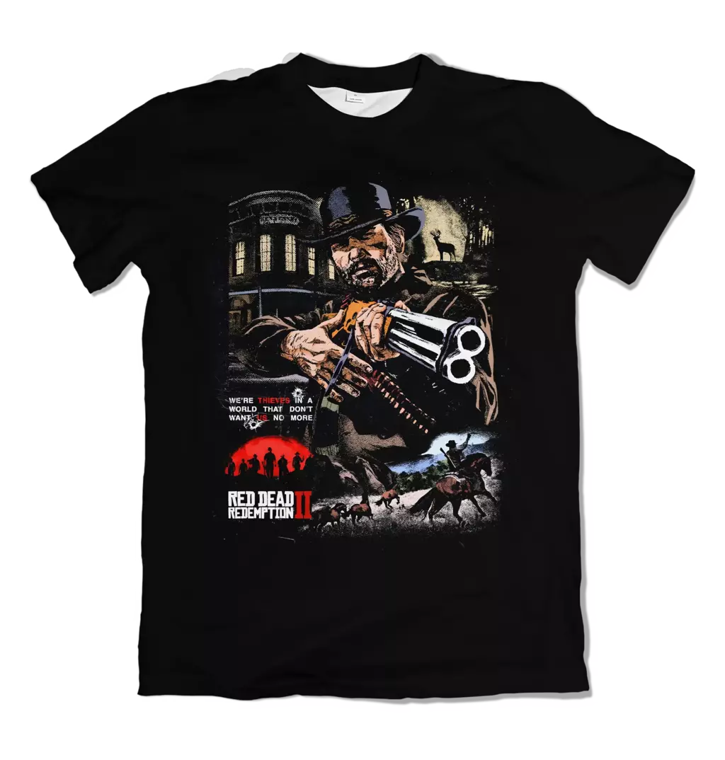 Camiseta Red Dead Redemption 2 Arthur Morgan Dry-Fit Premium Unissex