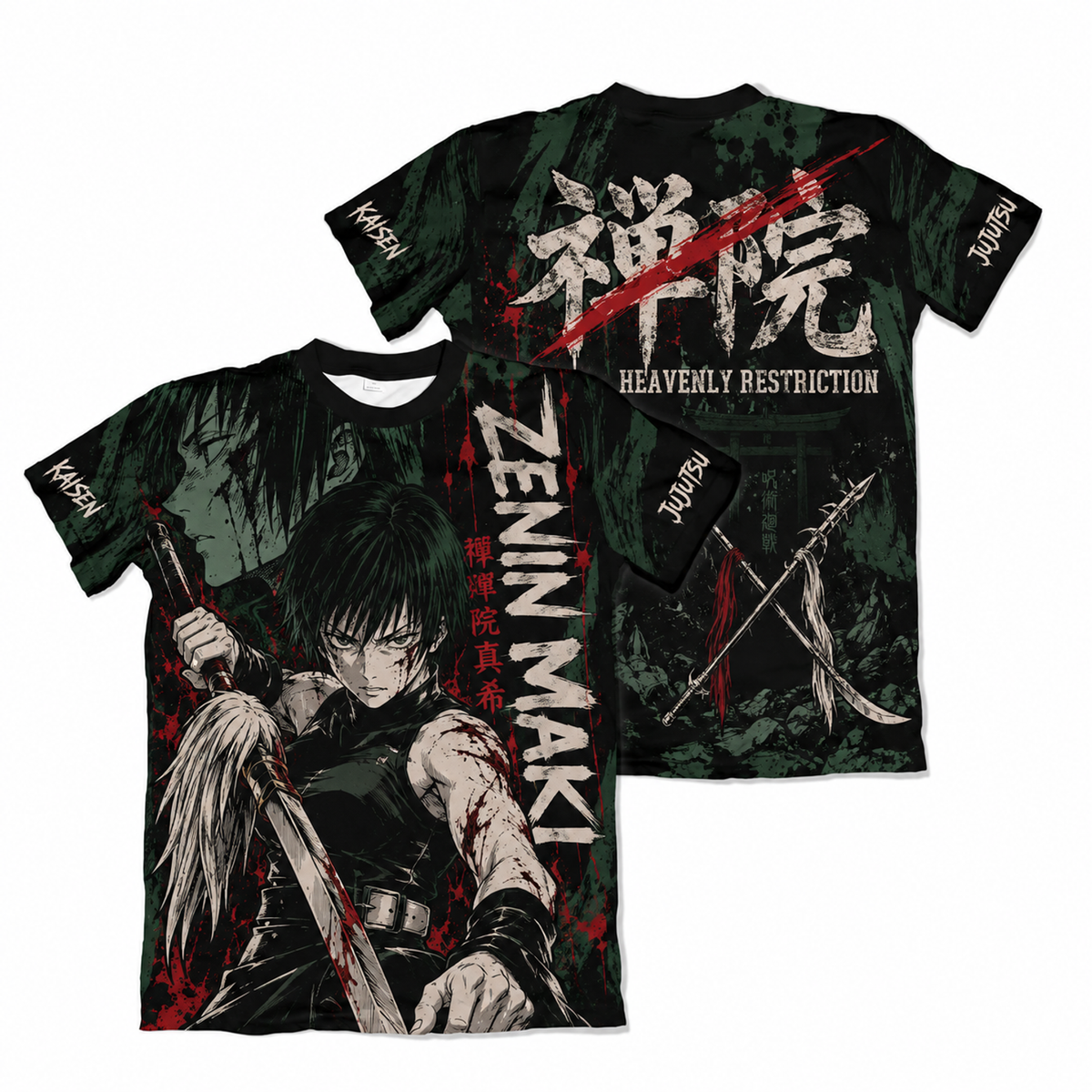 Camiseta Jujutsu Kaisen Maki Jogo do Abate Dry-Fit Premium Unissex