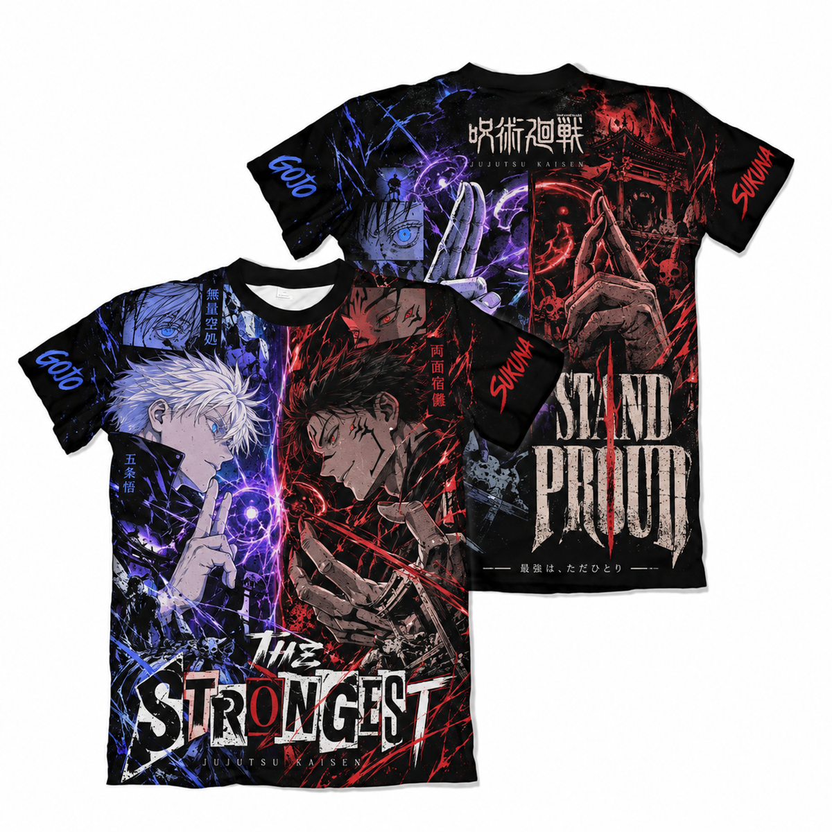 Camiseta Jujutsu Kaisen Sukuna x Gojo Jogo do Abate Dry-Fit Premium Unissex