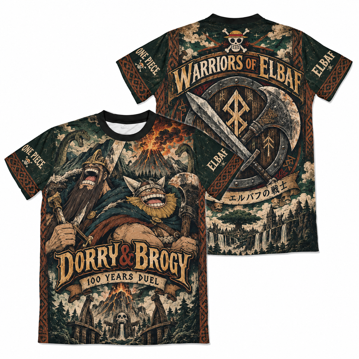 Camiseta One Piece Dorry e Brogy Elbaf Dry-Fit Premium Unissex