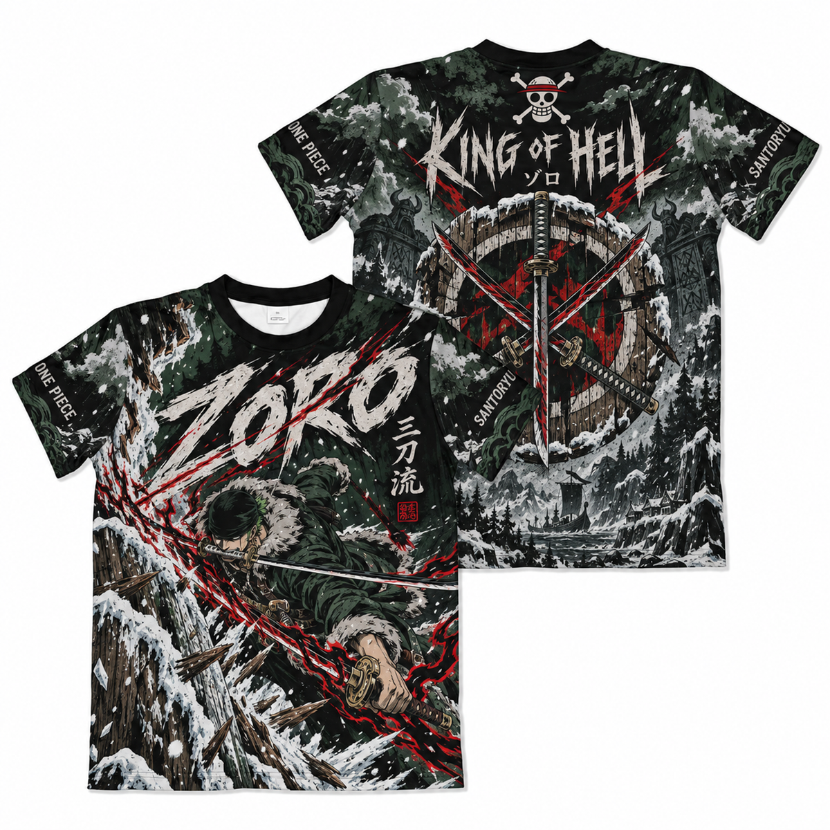 Camiseta One Piece Zoro Elbaf Dry-Fit Premium Unissex